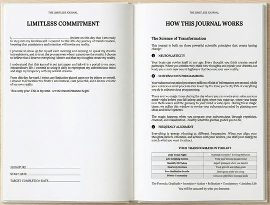 The Limitless Journal: Achieve Your Wildest Dreams In One Year