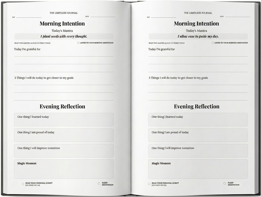 The Limitless Journal: Achieve Your Wildest Dreams In One Year