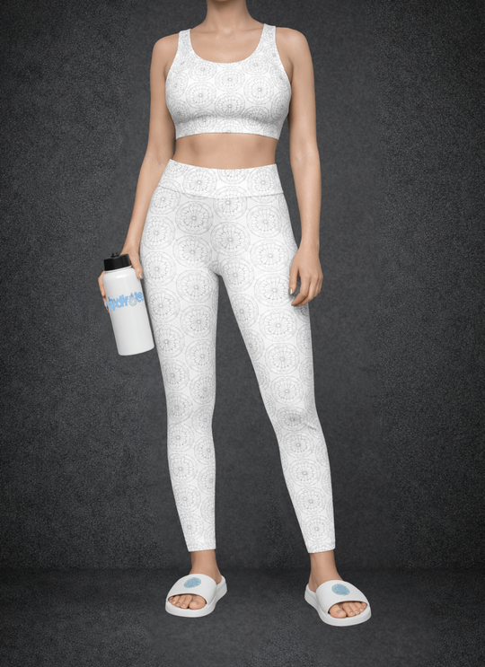 Eternal Lotus of Life Sports Bra Silver - Portal of Rebirth & Divine Alignment