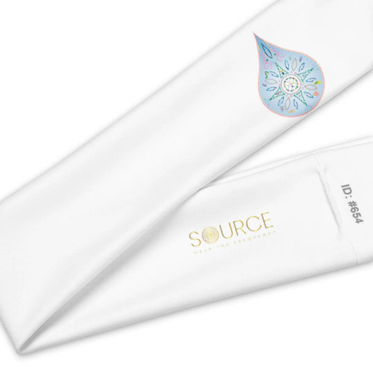 Eckasha God Seed Unisex Headband – White | Spiritual Purity & Comfort - SOURCE Clothing Co.