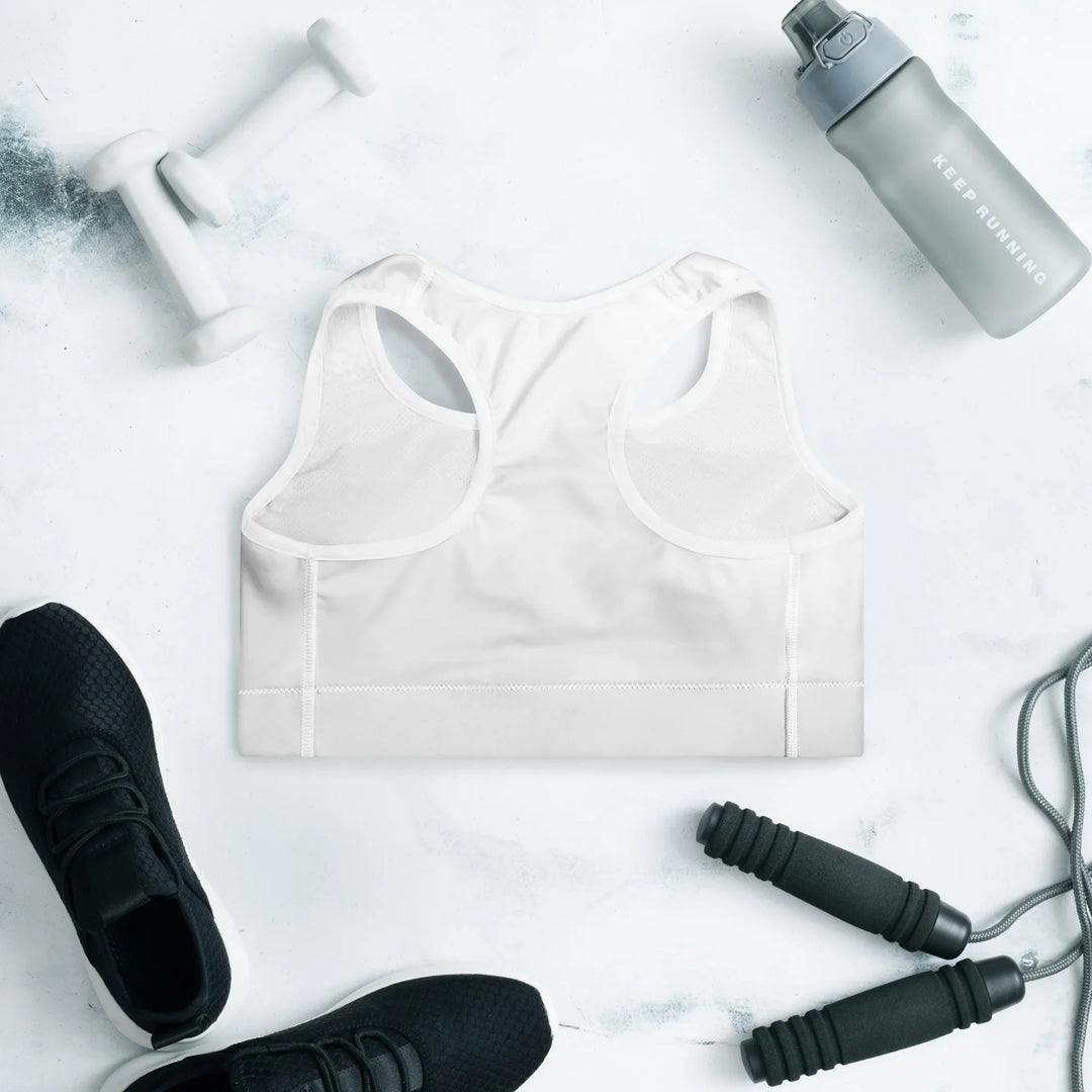 Congrats, You’re It: SOURCE Padded Sports Bra - White - SOURCE Clothing Co.