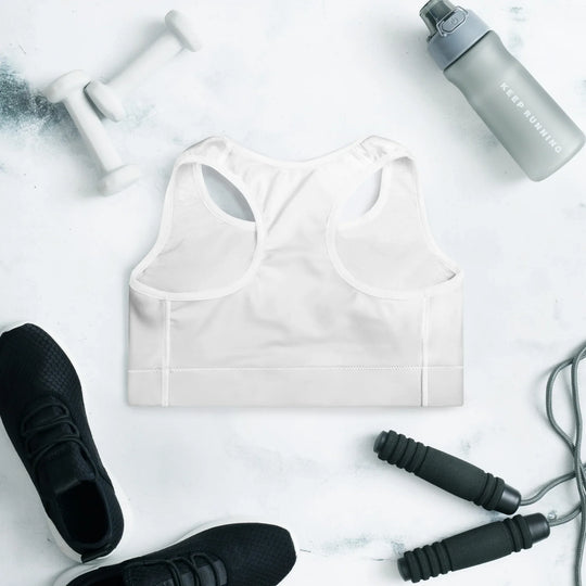 Congrats, You’re It: SOURCE Padded Sports Bra - White - SOURCE Clothing Co.