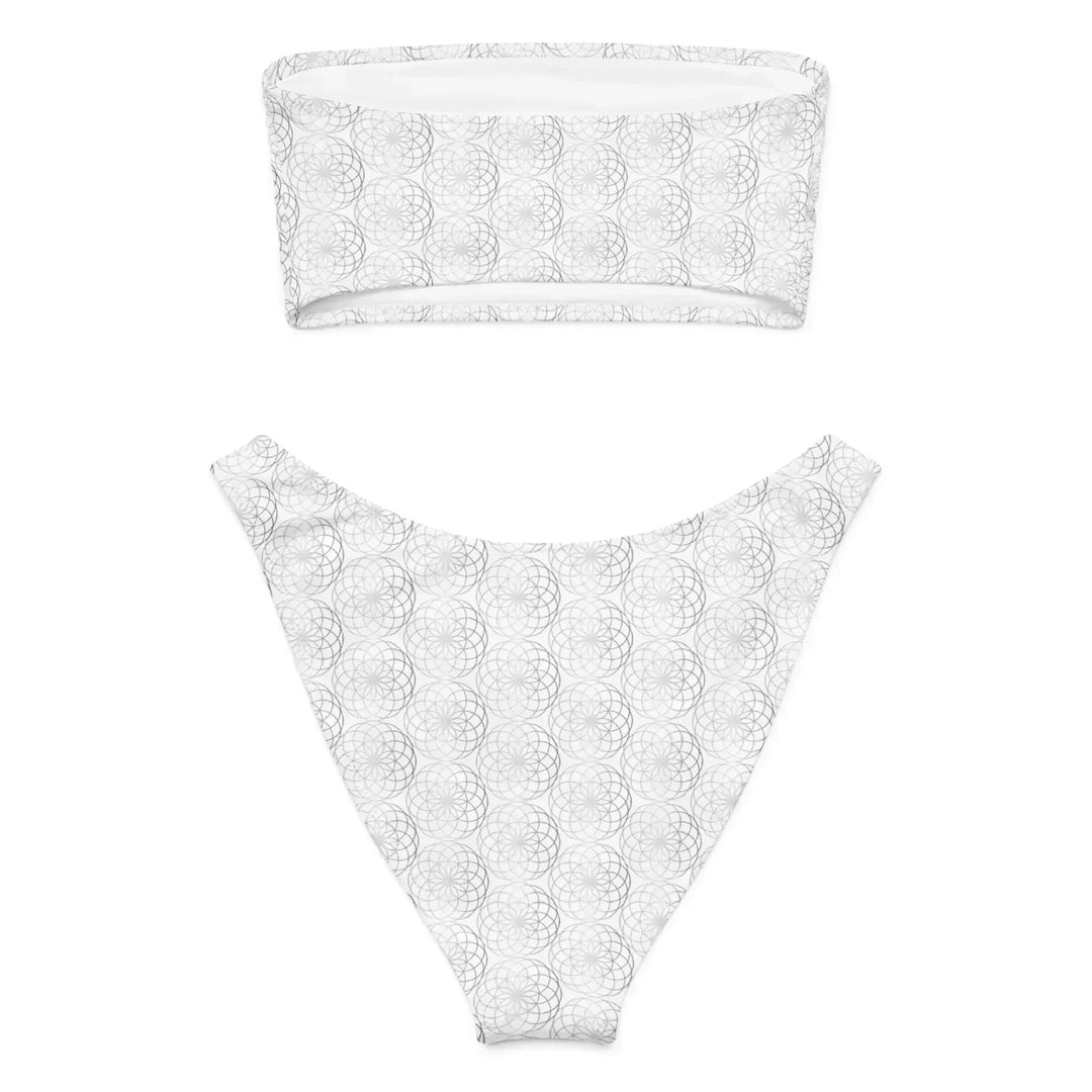 Eternal Lotus of Life Bandeau Bikini Silver – Soak in Source Light - SOURCE Clothing Co.