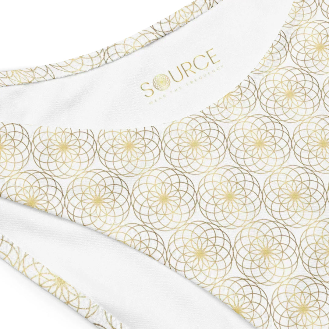 Eternal Lotus of Life Bandeau Bikini White – Soak in Source Light - SOURCE Clothing Co.