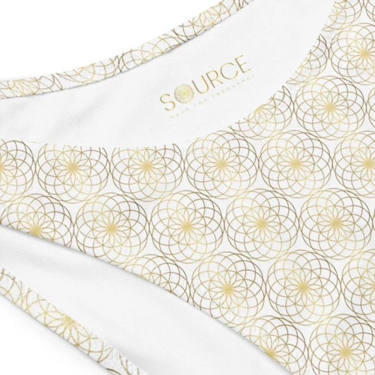 Eternal Lotus of Life Bandeau Bikini White – Soak in Source Light - SOURCE Clothing Co.